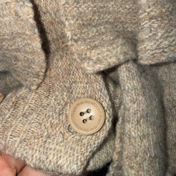 Cozy Wool Blend Ruffle Peplum Cardigan - Picture 5 of 8